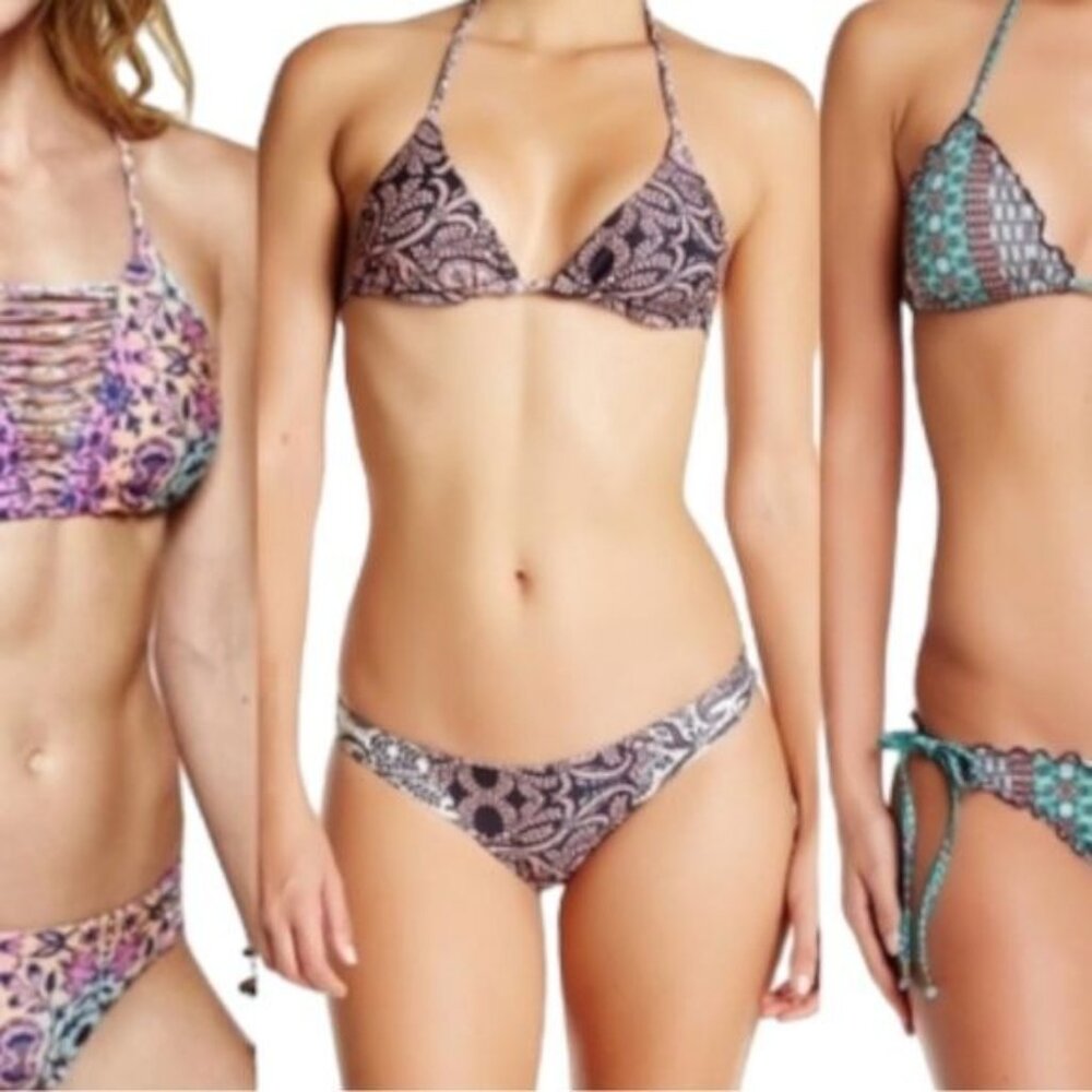 Gypsy 05 Bikini Swim Suit Sand Reversible Peach Sand S